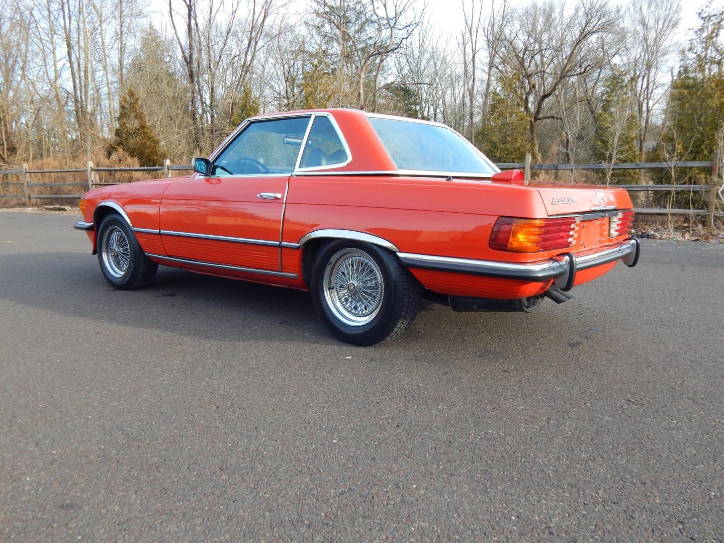 1972 Signal Red /Black Leather Mercedes-Benz 450SL 450SL (10704412000) with an 4.5L V8 engine, Automatic transmission, located at 6528 Lower York Road, New Hope, PA, 18938, (215) 862-9555, 40.358707, -74.977882 - Here we have a beautiful 1972 Mercedes 450SL. Options include: black leather, hard top and soft top, AM/FM/TAPE radio, parking lights, VDO Klenzle clock, Berger Mangel stamped 15 inch wheels with 4 Kelly Navigator 800S tires. This vehicle comes with a car cover and a list of records of work done to - Photo#2